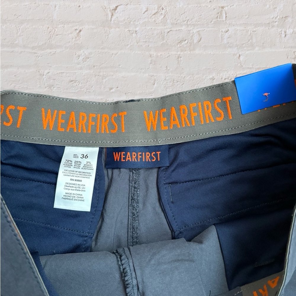 WEARFIRST CARGO MENS SHORTS 10 INCH INSEAM Blue Gray  SIZE 36 - Picture 6 of 6